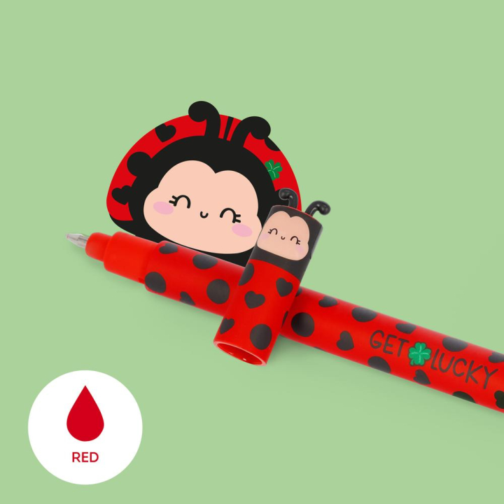 Stylo gel effacable Coccinelle - Legami - Rougier et Plé