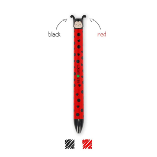 Stylo à bille 2 couleurs Coccinelle - Legami - Rougier et Plé