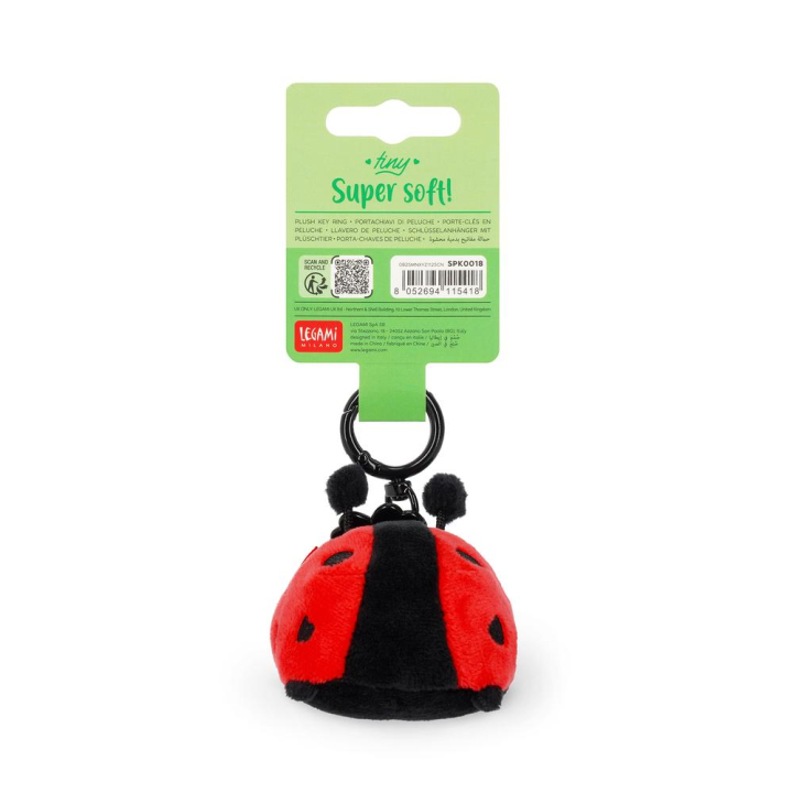 Porte-clef peluche Coccinelle - Legami - Rougier et Plé