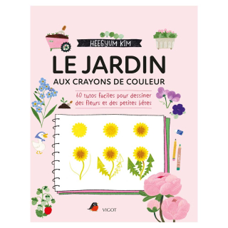 Livre Le jardin aux crayons de couleur - Vigot - Rougier et Plé