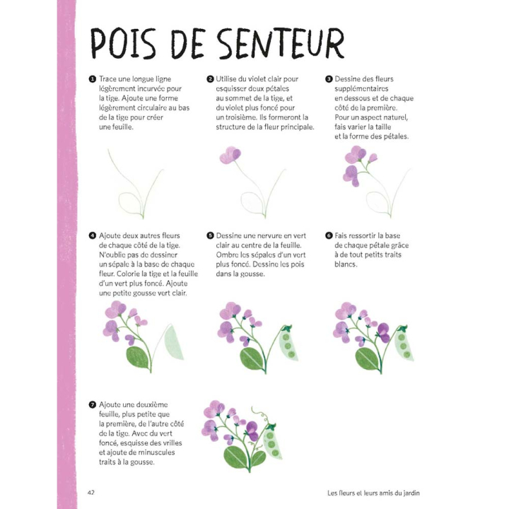 Livre Le jardin aux crayons de couleur - Vigot - Rougier et Plé