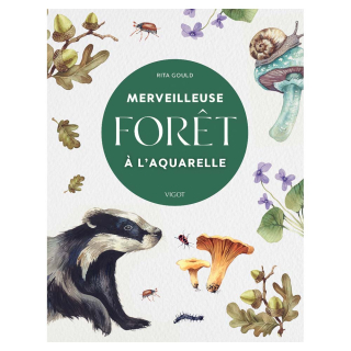 Livre Merveilleuse forêt à l'aquarelle - Vigot - Rougier et Plé