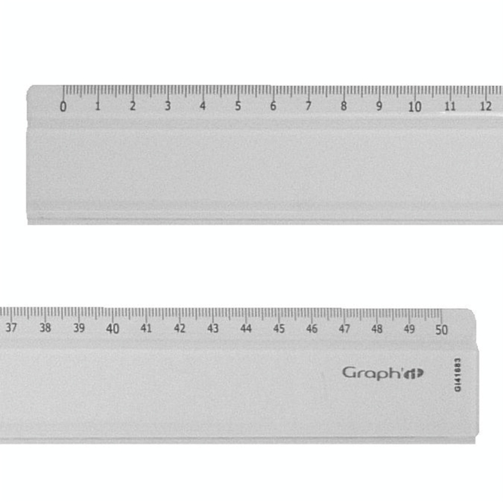 Règle 50 cm transparente gradué, 1 biseau Graph'It - Graph'it - Rougier et Plé