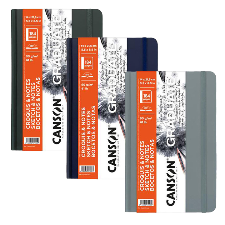 Carnet de croquis & notes Graduate 90 g/m² 14 x 21,6 cm Rigide - Canson - Rougier et Plé
