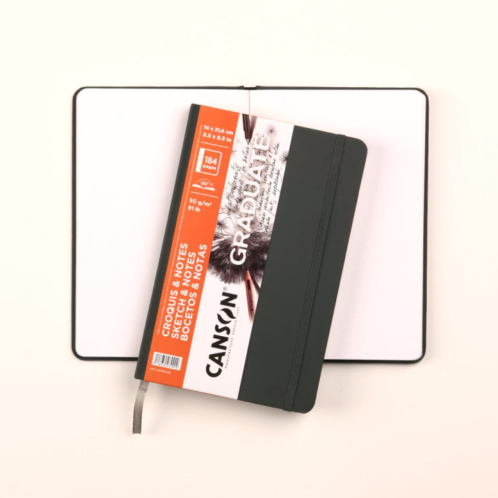 Carnet de croquis & notes Graduate 90 g/m² 14 x 21,6 cm Rigide - Canson - Rougier et Plé