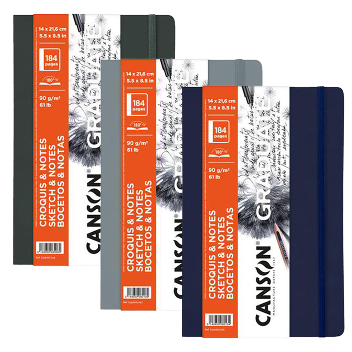 Carnet de croquis & notes Graduate 90 g/m² 14 x 21,6 cm Souple - Canson - Rougier et Plé