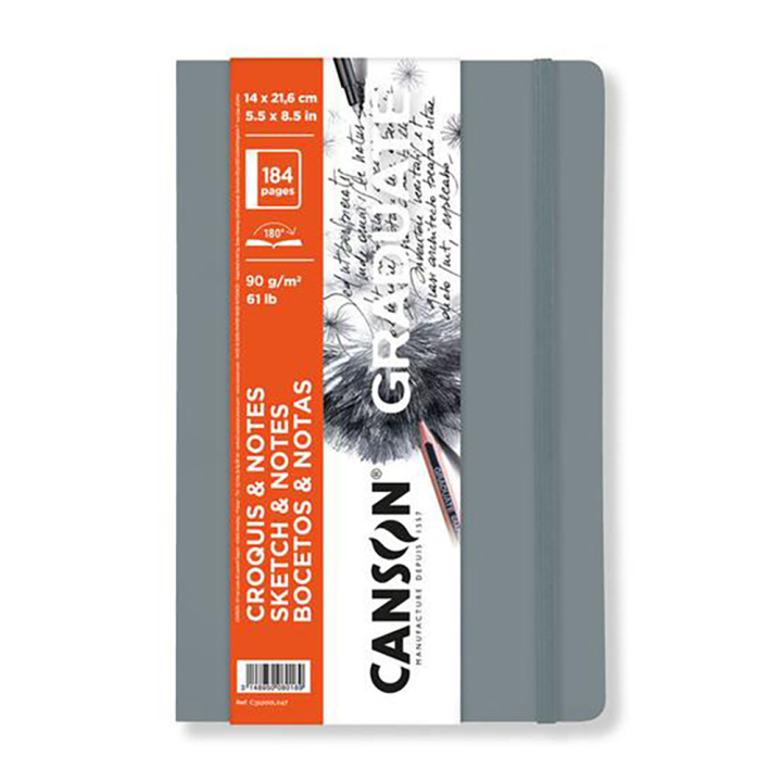 Carnet de croquis & notes Graduate 90 g/m² 14 x 21,6 cm Souple - Canson - Rougier et Plé