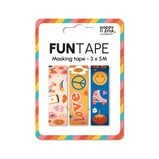 Lot de 3 funtape Pink life - Global Gift - Rougier et Plé