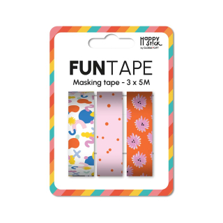 Lot de 3 funtape Mix motifs peps - Global Gift - Rougier et Plé