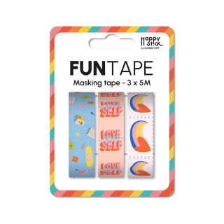 Lot de 3 funtape Love Yourself - Global Gift - Rougier et Plé
