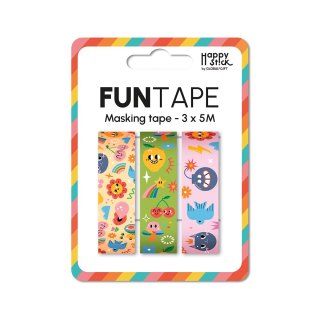 Lot de 3 funtape Happy Life - Global Gift - Rougier et Plé