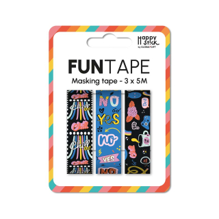 Lot de 3 funtape yes no chill - Global Gift - Rougier et Plé