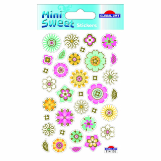 Stickers minisweet fleurs filigrane - Global Gift - Rougier et Plé