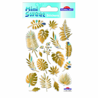 Stickers Minisweet déco végétale dorée - Global Gift - Rougier et Plé