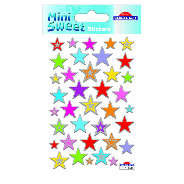 Stickers Minisweet étoiles holographiques - Global Gift - Rougier et Plé