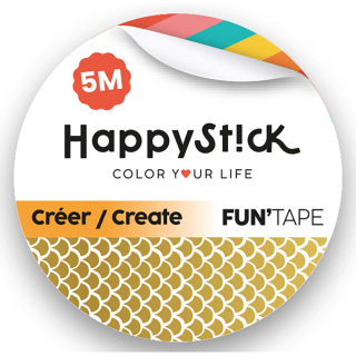 Masking tape motif serpent 15 mm x 5 m - Global Gift - Rougier et Plé