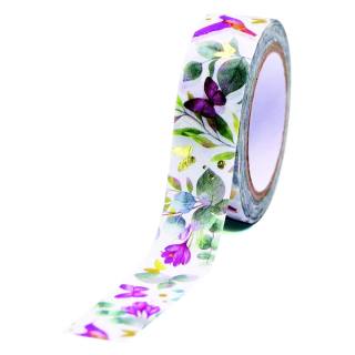 Masking tape papillons et colibri 15 mm x 5 m - Global Gift - Rougier et Plé
