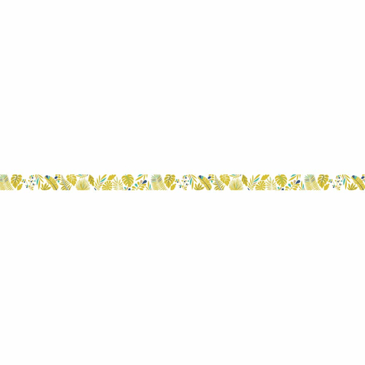 Masking tape végétal bleu et doré 15 mm x 5 m - Global Gift - Rougier et Plé