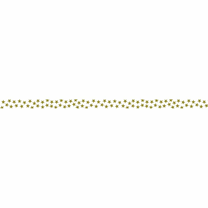 Masking tape semis d'étoiles dorées 15 mm x 5 m - Global Gift - Rougier et Plé