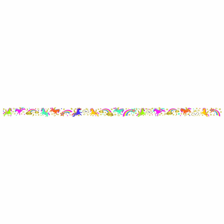 Masking tape licornes joyeuses 15 mm x 5 m - Global Gift - Rougier et Plé