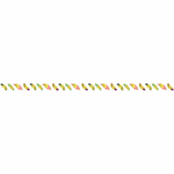 Masking tape oiseaux et plumes 15 mm x 5 m - Global Gift - Rougier et Plé