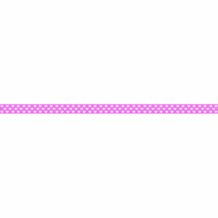 Masking tape cœurs iridescents roses 15 mm x 5 m - Global Gift - Rougier et Plé