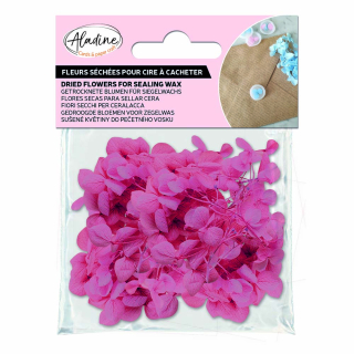 Fleurs séchées rose vif pour cire à cacheter - Aladine - Rougier et Plé