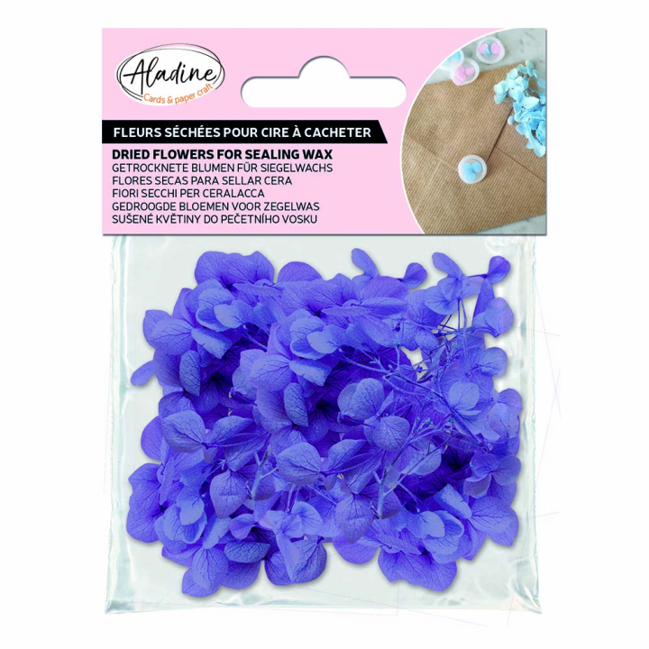 Fleurs séchées violettes pour cire à cacheter - Aladine - Rougier et Plé