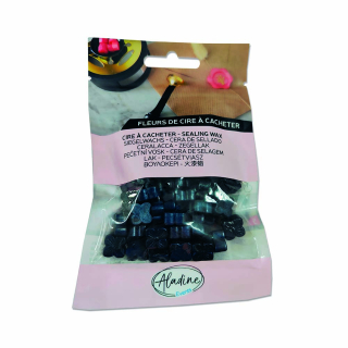Fleurs de cire à cacheter bleu noir - Aladine - Rougier et Plé