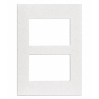 Passe-partout Blanc cassé 20 x 30 cm 2 Vues 9 x 13 cm - Rougier et Plé