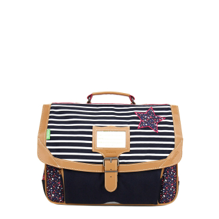 Cartable à roulettes bleu Ines 38 cm - Tann's - Rougier et Plé