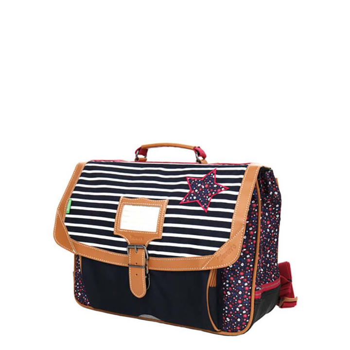 Cartable à roulettes bleu Ines 38 cm - Tann's - Rougier et Plé
