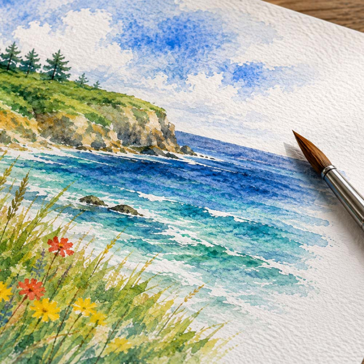 Mini palette aquarelle 4 couleurs - Rougier&Plé - Rougier et Plé