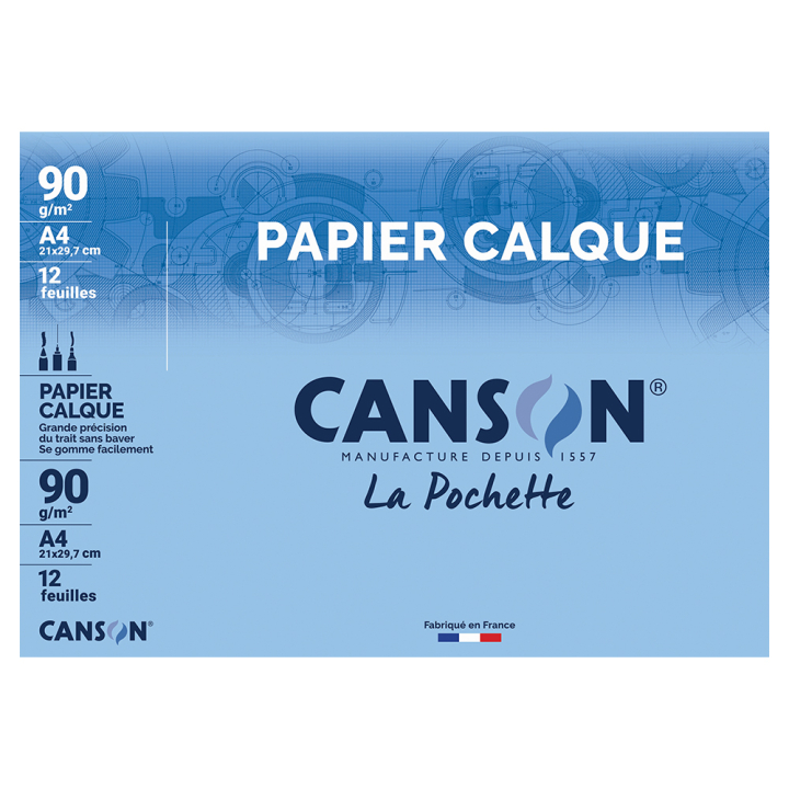 Papier calque satin 90 g/m² - Canson - Rougier et Plé