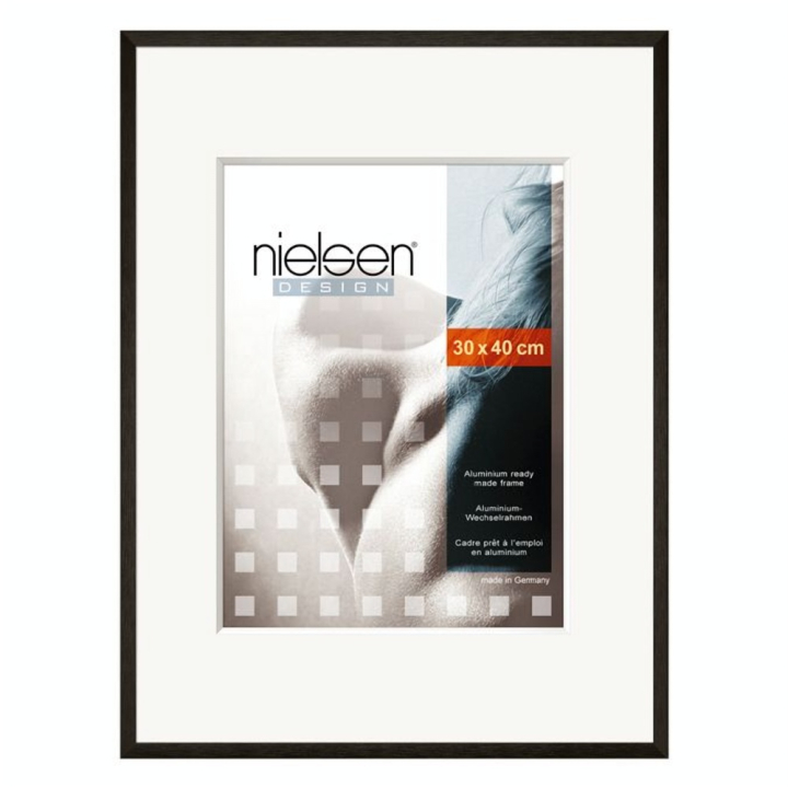 Cadre en aluminium C2 Noir Mat Brossé - Nielsen - Rougier et Plé