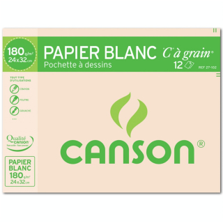 Canson C à GRAIN, Grain Fin 180g/m², pochette - Canson - Rougier et Plé