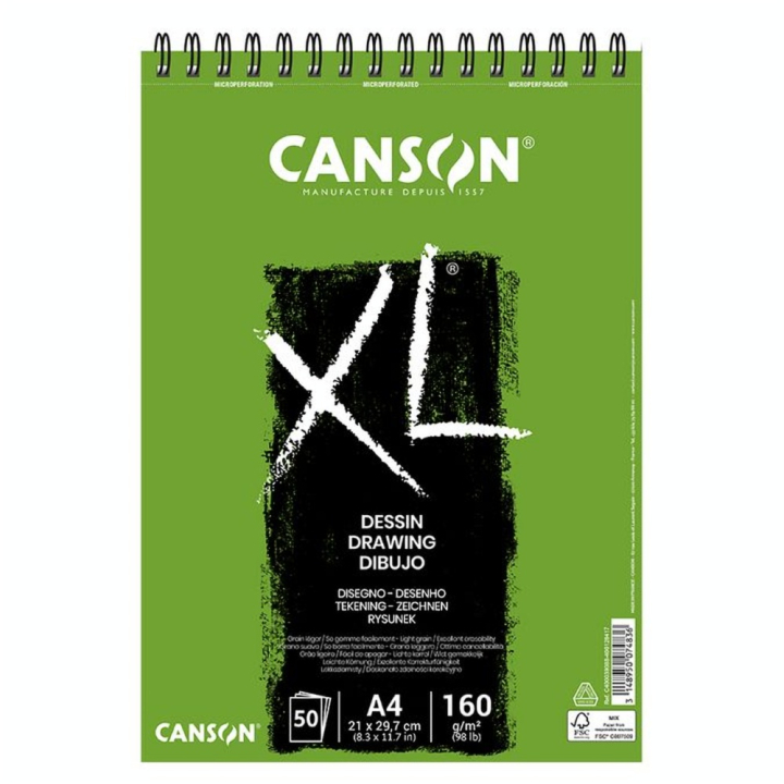 Bloc de papier XL dessin 160 g/m² 50 feuilles - Canson - Rougier et Plé
