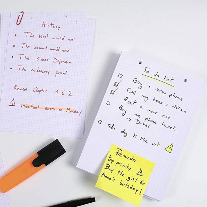 Fiche Bristol blanc Q 5x5 100 feuilles Perforées - Exacompta - Rougier et Plé
