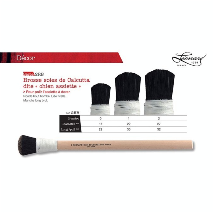 Brosse soies de Calcutta pour dorure 2RB - Léonard - Rougier et Plé