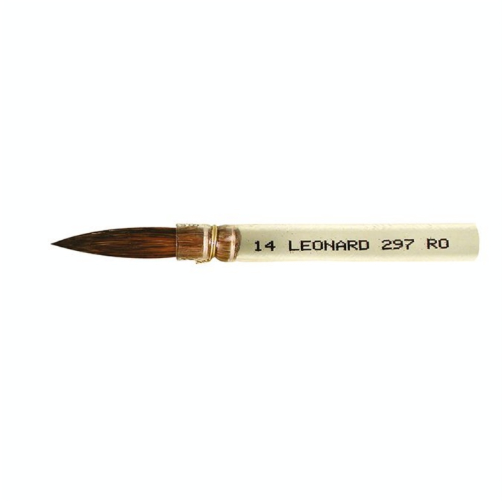Pinceau porcelaine Rond pointu Petit-gris pur 297RO - Léonard - Rougier et Plé
