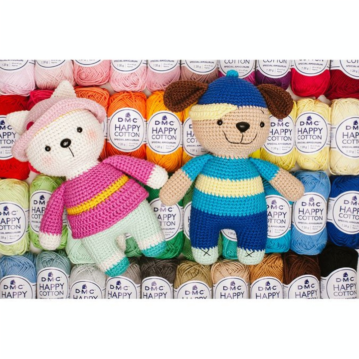 Fil crochet Happy Cotton spécial Amigurumi - DMC - Rougier et Plé