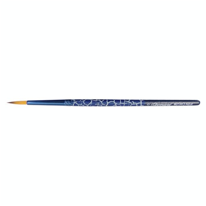 Pinceau rond très court en fibres synthétiques Azur série 401 - Léonard - Rougier et Plé