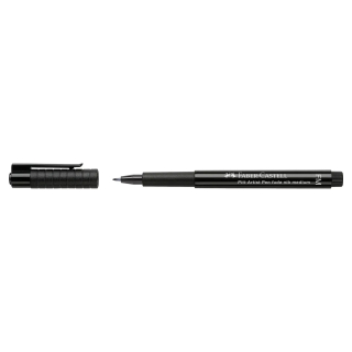 Feutre Pitt Artist Pen Fude medium Noir - Faber-Castell - Rougier et Plé