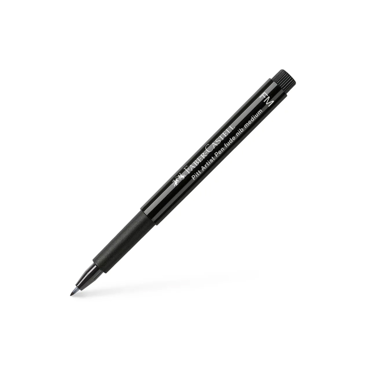 Feutre Pitt Artist Pen Fude medium Noir - Faber-Castell - Rougier et Plé