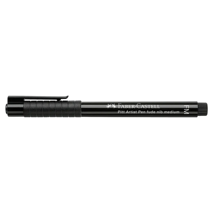 Feutre Pitt Artist Pen Fude medium Noir - Faber-Castell - Rougier et Plé