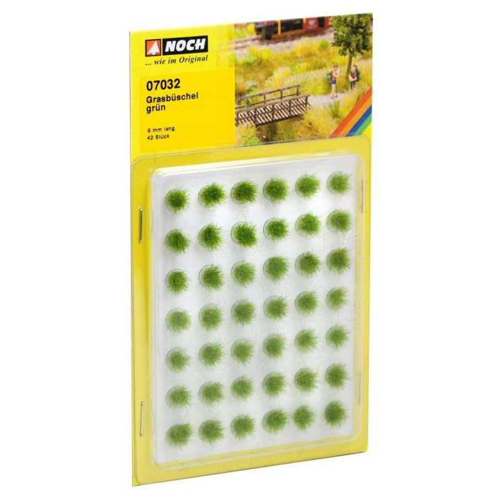 Touffe d'herbe Vert 6 mm 42 pcs - Noch - Rougier et Plé