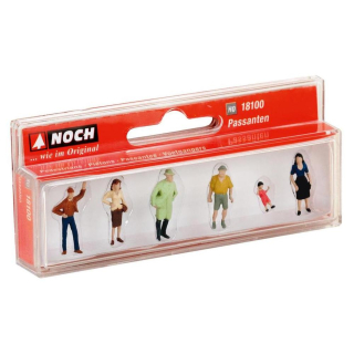 Piétons Hobby H0 6 pcs - Noch - Rougier et Plé