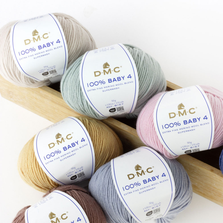 Fil à tricoter et crocheter 100% Baby 4 - DMC - Rougier et Plé