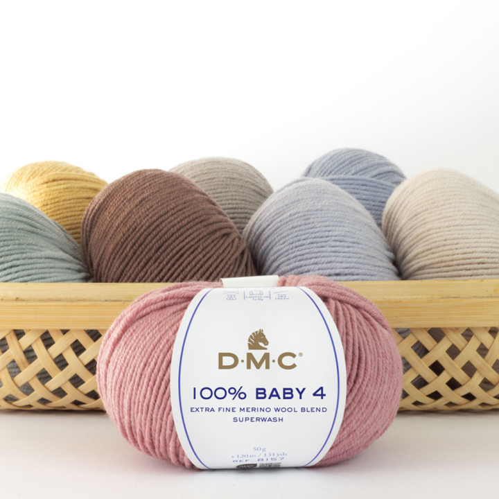 Fil à tricoter et crocheter 100% Baby 4 - DMC - Rougier et Plé