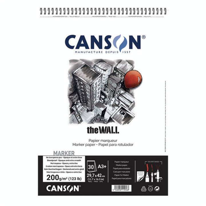 Album de papier multi-techniques The Wall - 220 g/m² - Rougier et Plé